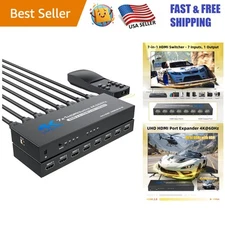 Compact 4K@60Hz HDMI Switch Box with Remote - Enhance Your Entertainment Setup