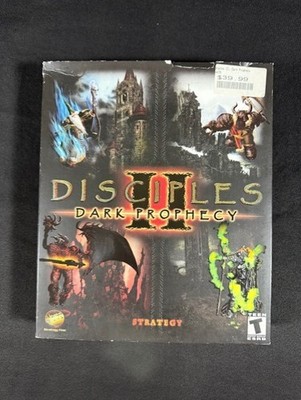 Disciples II Dark Prophecy for PC 2002 Big Box Discs are Mint box a little rough