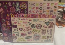 BFF-Themed Scrapbook Kit With Stickers Foam Squares Colorful Pages For Crafts