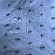 target Cloud Island White Grey cotton crib sheet good condition unisex baby