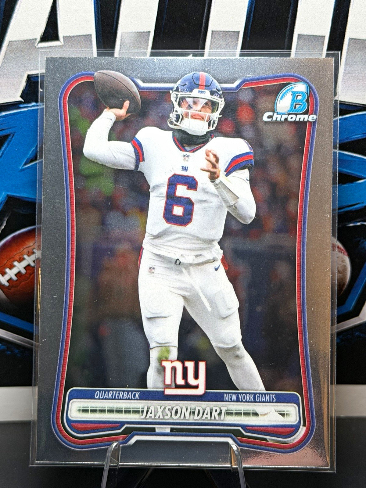 2026 Bowman Chrome Jaxson Dart #BCV-7 New York Giants