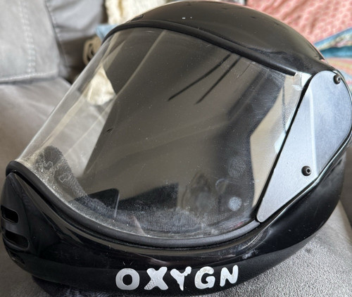 OXYGN Full Face Black Skydiving Helmet with Visor XL