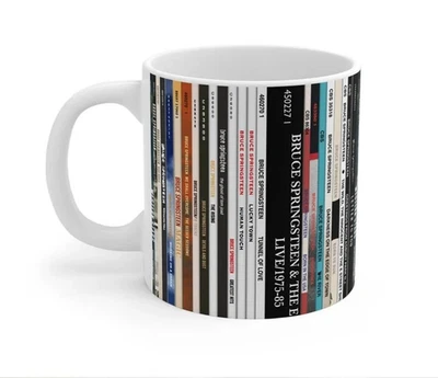 Bruce Springsteen Vinyl Albums Collection Coffee Mug