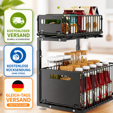 Küchenschrank 2-Tier Unterspüle Organizer m...