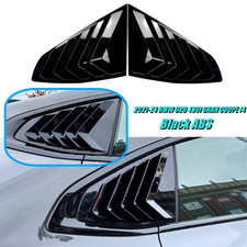 For 2021-24 Bmw G26 430i Gran Coupe I4 Black Side Vent Window Scoop Louver Cover