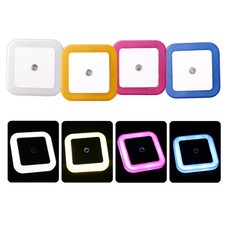 Led Night Light Mini Cute Wall Plug-in Auto Sensor Bedside Lamp for Bedroom Kids