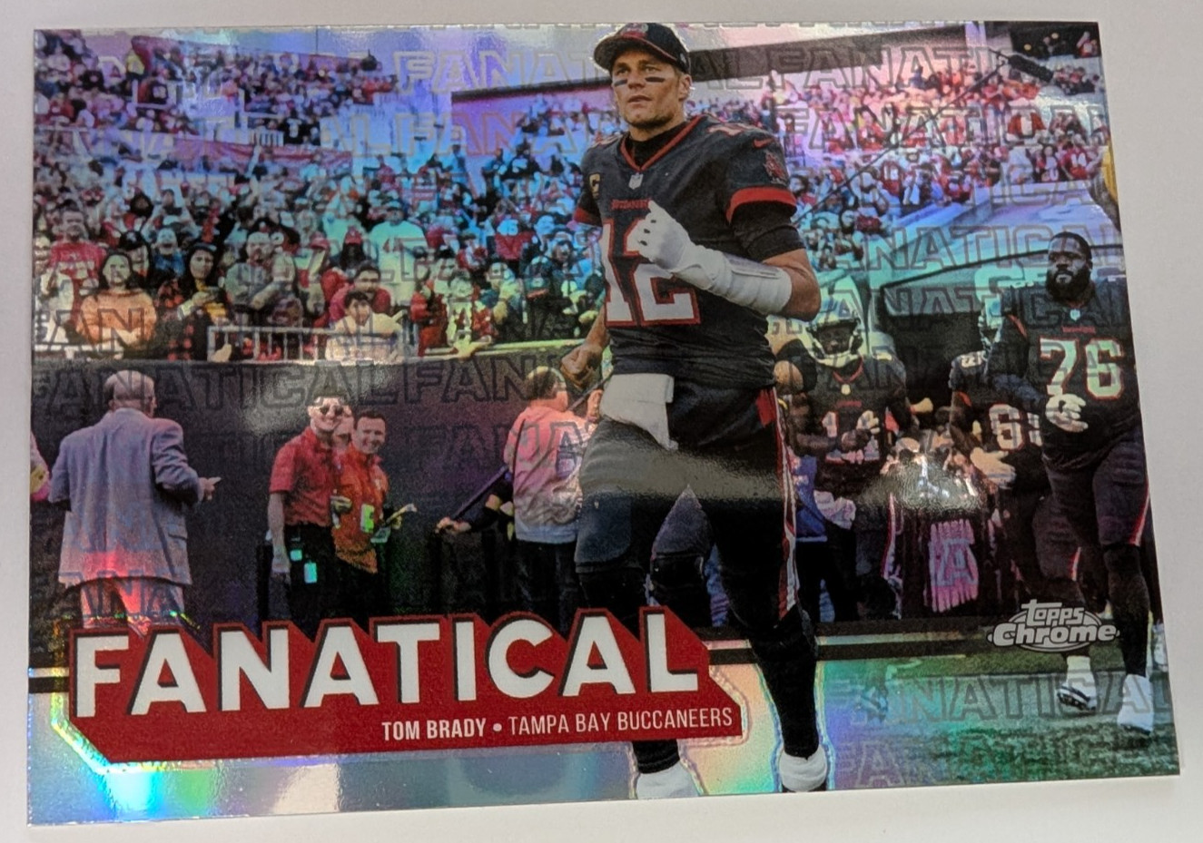 2025 Topps Chrome Tom Brady Buccaneers Quarterback Fanatical Case Hit #FF-20