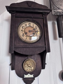 Wall Clock Regulator Cantilever Art Nouveau Style Kienzle Antique around 1914