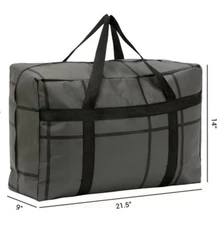 Regalwoven Gray/Black Foldable Double Strap Storage Bag Oraganizing & Storage