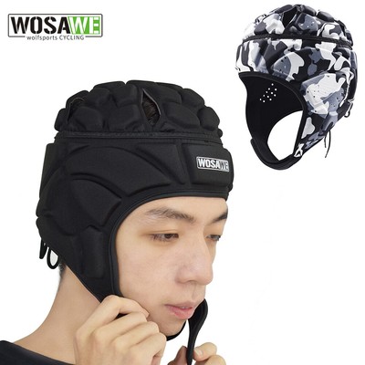 WOSAWE Rugby Honeycomb Headguard Scrum Cap Torwarthelm Schützer Erwachsene Gear