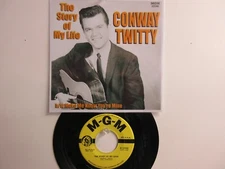 💥' CONWAY TWITTY ' HIT 45 + PICTURE [ THE STORY OF MY LIFE ]  1959 !💥