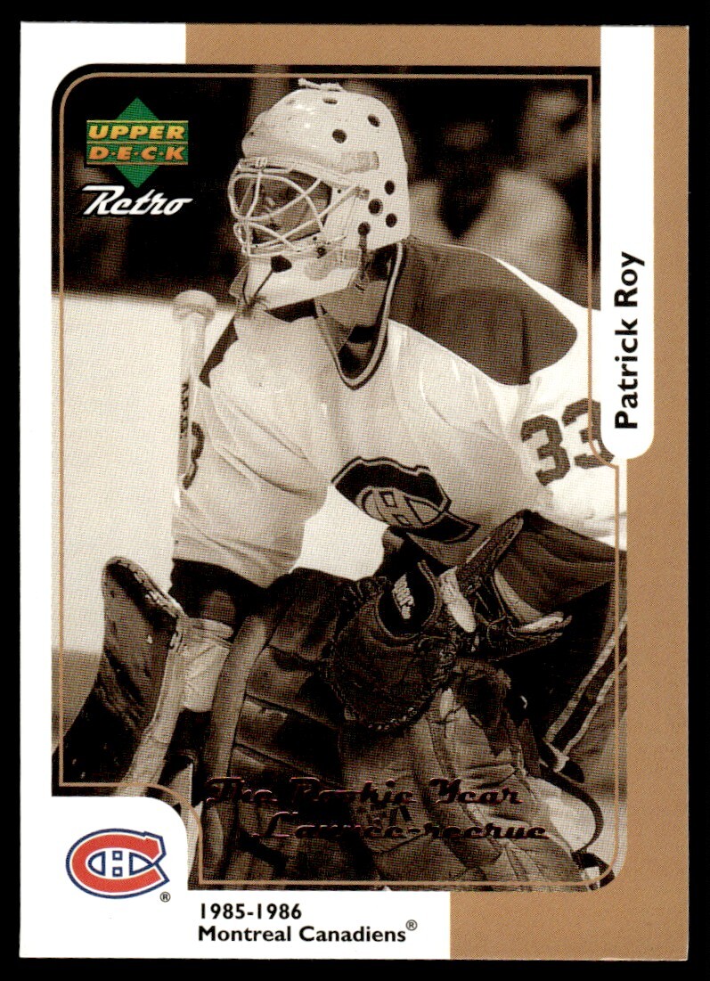 Patrick Roy Retro 1999-00 McDonald's Upper Deck The Rookie Year #MCD-15R