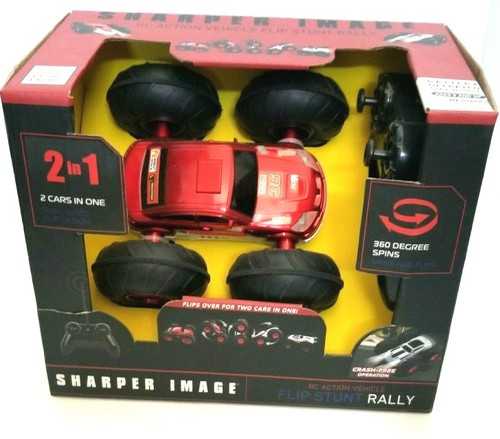 Sharper Image 2 in 1 RC Action Vehicle Flip Stunt Rally 360 Spins Radio Control - Picture 1 of 6