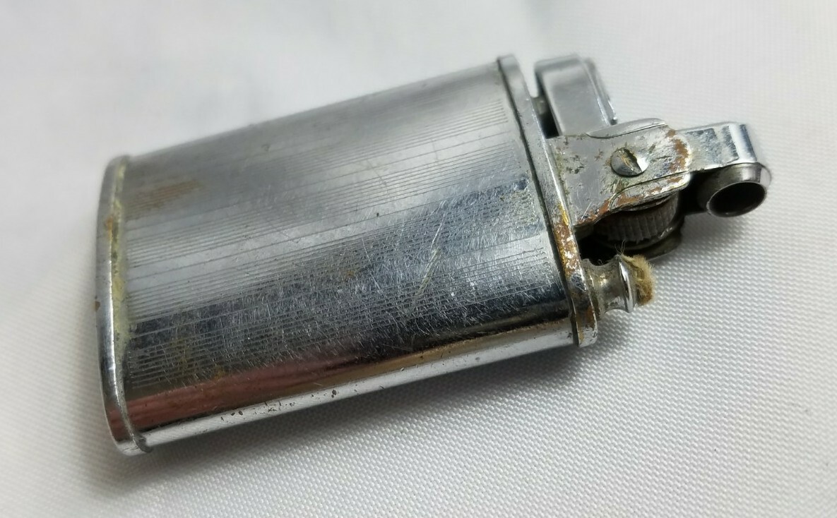 Rodan Japan Vintage Silver Tone Flip Top Torch Fire Starter