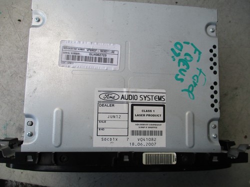 2007 FORD FOCUS MK2 CD RADIO PLAYER HEAD UNIT VP6M2F18C821AE - Picture 4 of 6