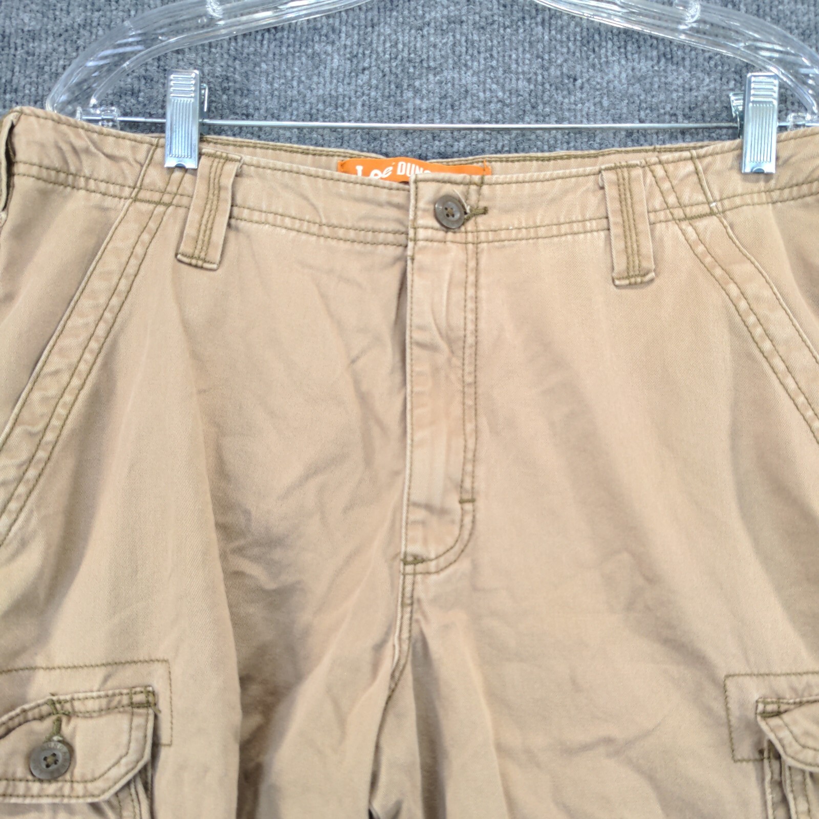 Lee Dungarees Cargo Shorts Mens Size 34 Brown Pockets Belt Loops eBay