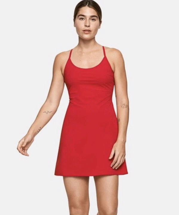 Outdoor Voices Exercise Dress L Large Shorts Under Red Sold Out