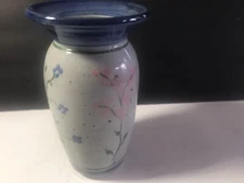 Vintage Stoneware Vase Wild Flower-Nice Colors, Rustic Wild Flower Decor,Unique