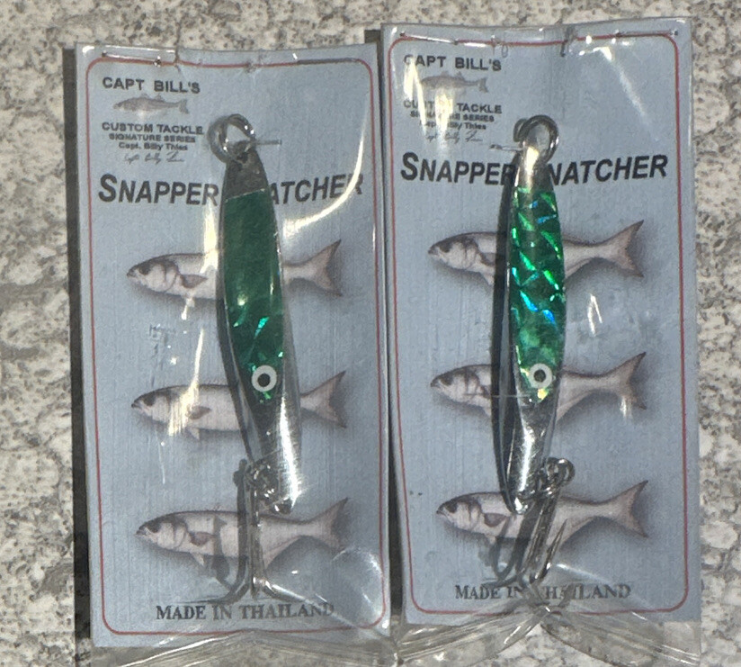 Packs Capt Bills Snapper Snatcher Fishing Lures 1/4 OZ Silver