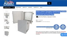 Altelix Fiberglass Enclosure P/N:NF100806