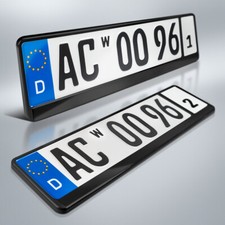 2 Wechsel-Kennzeichenhalter | Halterung für Wechselkennzeichen | DHL-Versand