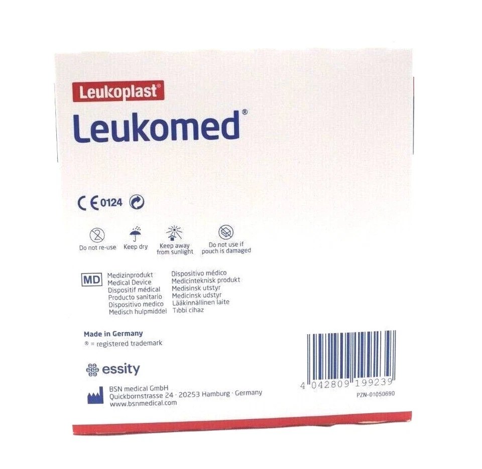 50x Pflaster Wundverband Leukomed STERIL 5,0 x 7,2 cm absorbierend REF 72380-00 - Bild 2 von 2