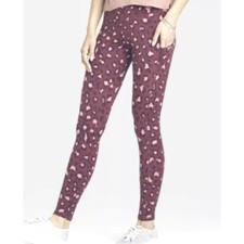 High-Waisted Soft Leggings Purple Leopard Print - Wild Fable Juniors X-Small