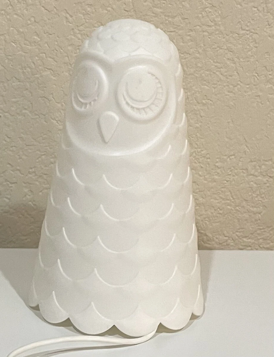 Ikea Table Desk Night Light Lamp 9 White Owl Plug In So Cute
