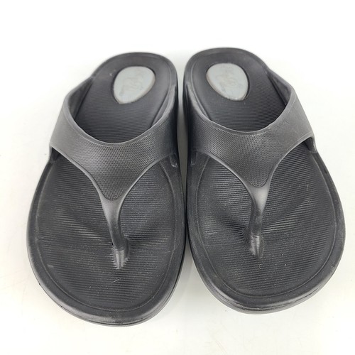 My Pillow Women's Size 8 Flip-Flop Thongs Sandals Black Cushioned | eBay