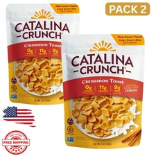(2 PACK) Catalina Crunch Keto Friendly Cereal, Cinnamon Toast, 9 oz (255 grams).
