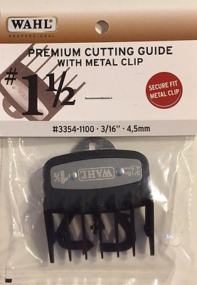 WAHL PRO # 1, 1/2  SENIOR PREMIUM GUIDE NON SLIP METAL CLIPS  #3354-1100