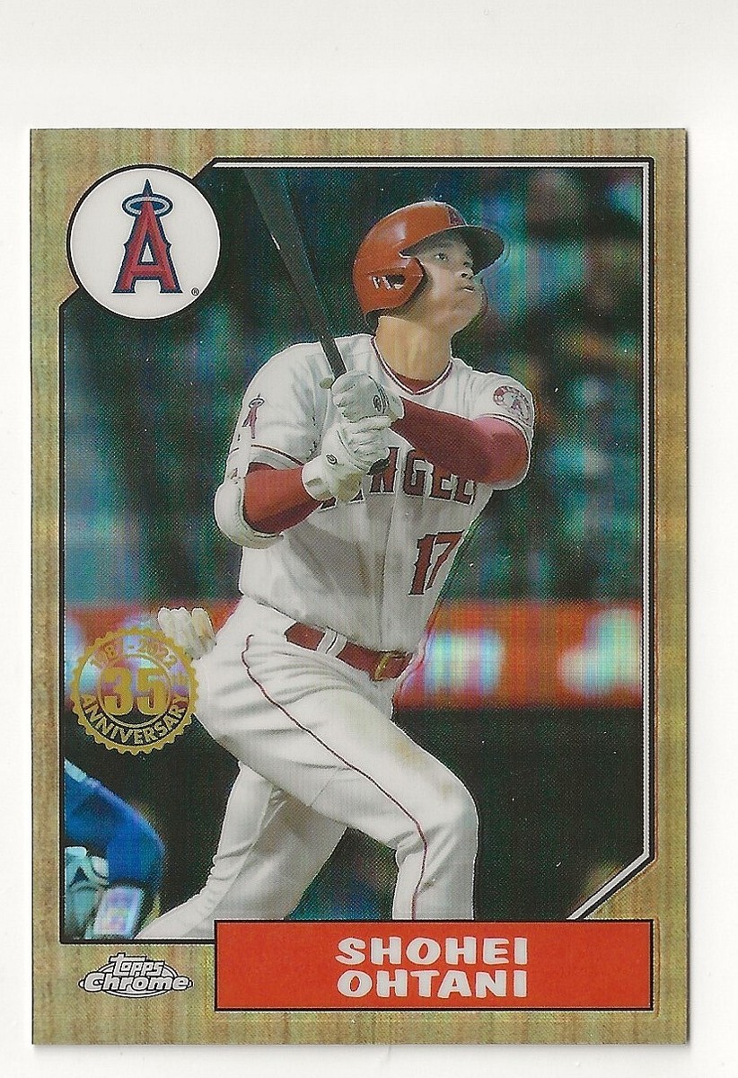 2022 Topps Chrome #87BC-2 Shohei Ohtani 1987 Topps Baseball 2022 Topps Chrome #87BC-2 Shohei Ohtani 1987 Topps Baseball