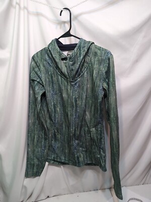 Bench Women's Green Full Zip Hooded Jacket Pockets New Without Tags