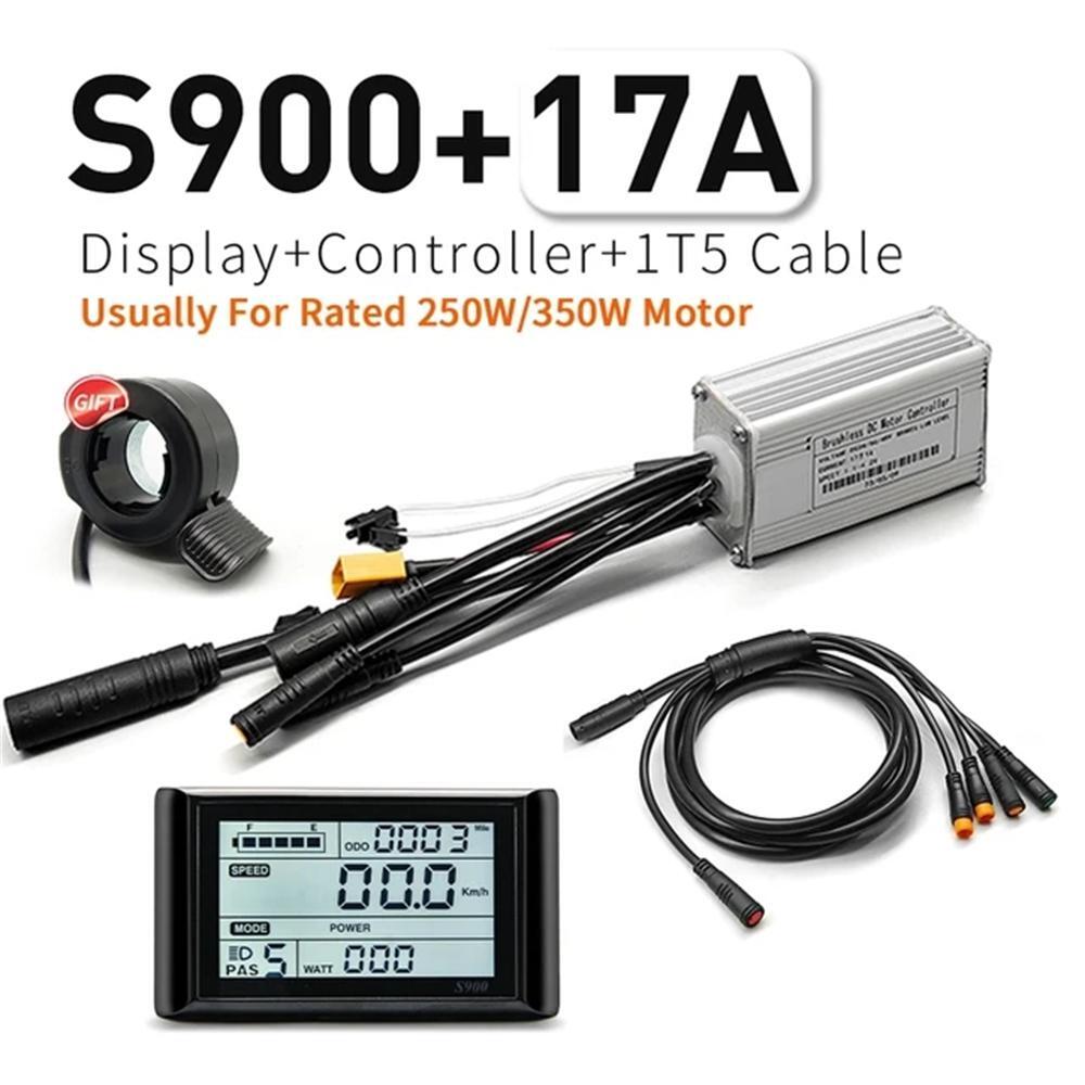 E-bike 24V/36V/48V 17A-30A Sine Wave Controller with Colour 