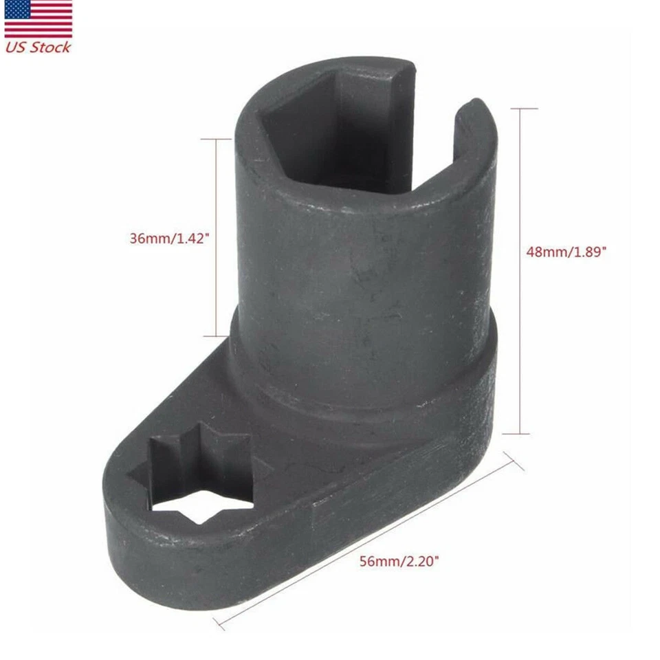 1/2"Dr O2 Oxygen Sensor Offset Socket Vacuum Switch Flare Nut Wrench 6pt 22mm US Foto 4 de 4