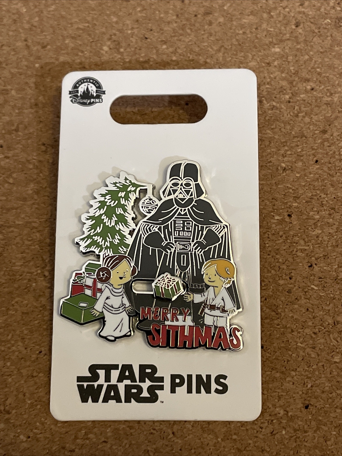2023 Disney Parks Star Wars Merry Sithmas Vader Luke Leia Holiday Moving Pin