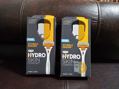 Schick Hydro Skin Comfort Razor Stubble Eraser Handle W/2 Cartridges (Lot Of 2)
