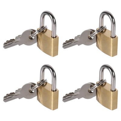  4 Pcs Keyless Padlock Suitcase Kleines Messingschloss Reisen Reiseschlösser