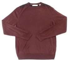 Ryan Seacrest Distinction Red Mens S Crewneck Sweater