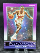 Dominique Wilkins Retro Series PURPLE Press Proof 2021-22 Donruss Basketball