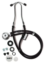 Labtron 602 Sprague Rappaport-Type Stethoscope, 22", Black