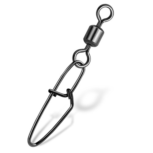 50~100Pcs Fishing Swivels with Snaps Interlock Snap Swivel Stainless Steel Snaps - Picture 2 of 33