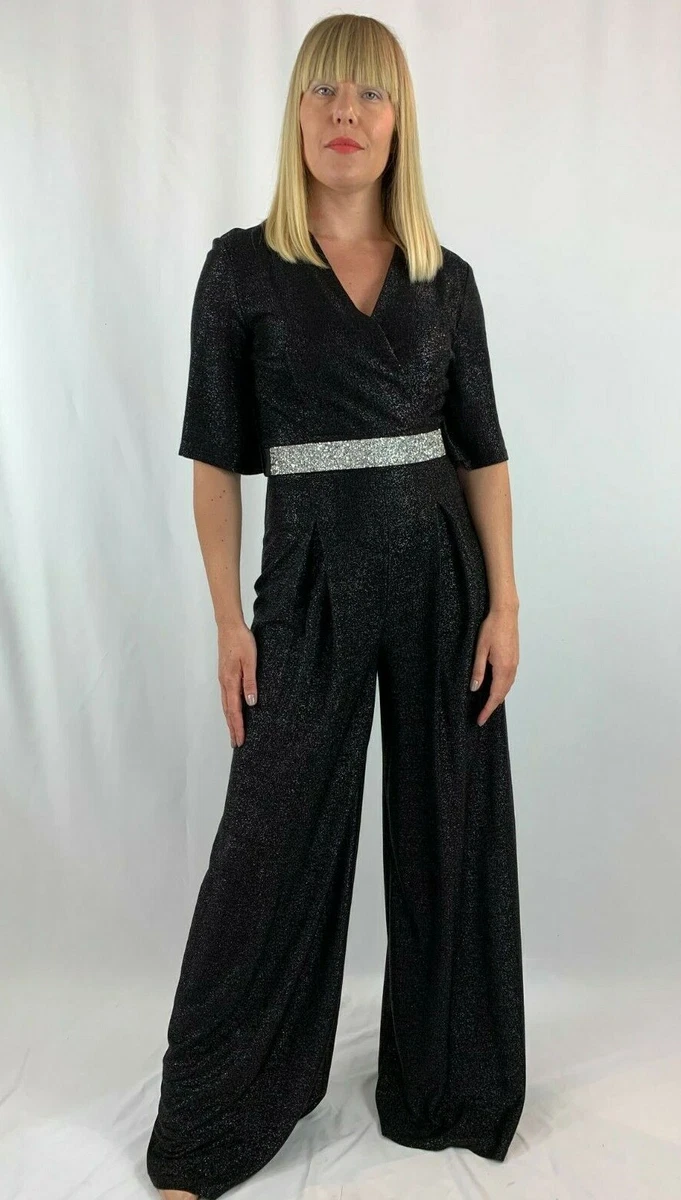 Frank Lyman Imperial Blue Jumpsuit with Chiffon Overlay Style 239197