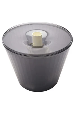 IKEA Lampe de Table Moderne Grise Chevet Forme Conique Plastique - Photo 1/2