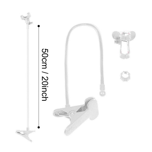 Support de téléphone col de cygne flexible multifonctionnel lit paresseux support de bureau bras long - Photo 6 sur 14