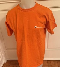Vintage 1990’s Champion T-Shirt Mens XL Orange Single Stitch Sleeve Made in USA