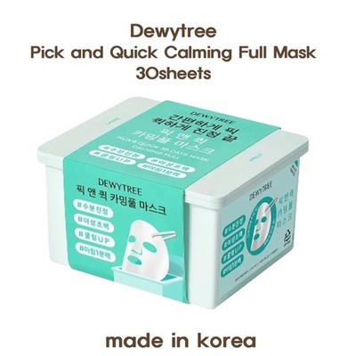 Dewytree Pick and Quick Calming Full Mask Sheet 30sheets made in Korea