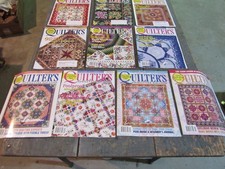 Lot of 10 FULL YEAR 2006 Quilter's Newsletter Magazine Tm33