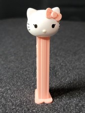 Sanrio Hello Kitty Pez Dispenser Pink White Polka Dot Bow 4"