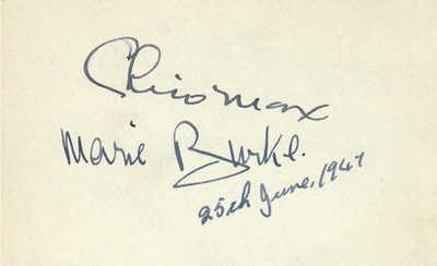CHICO MARX (1947) SIGNED AUTOGRAMM
